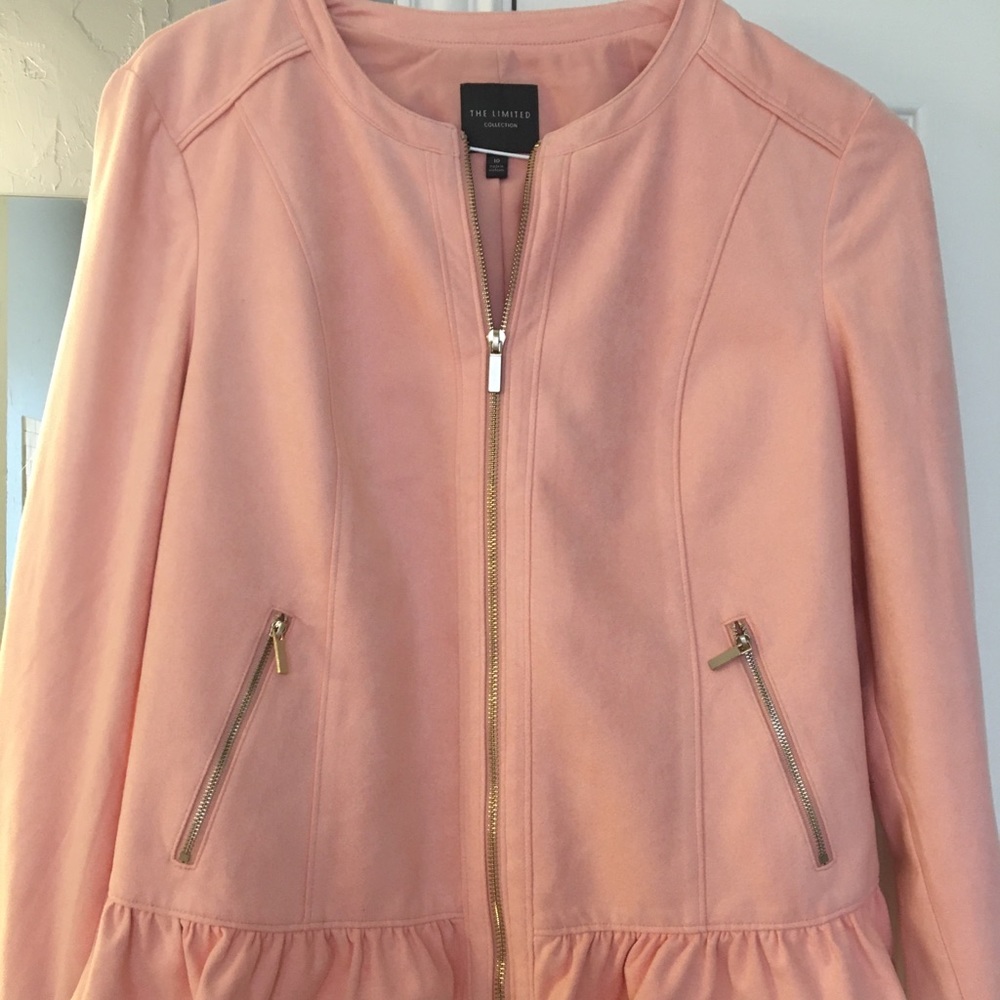 Limited microsuede zip blazer